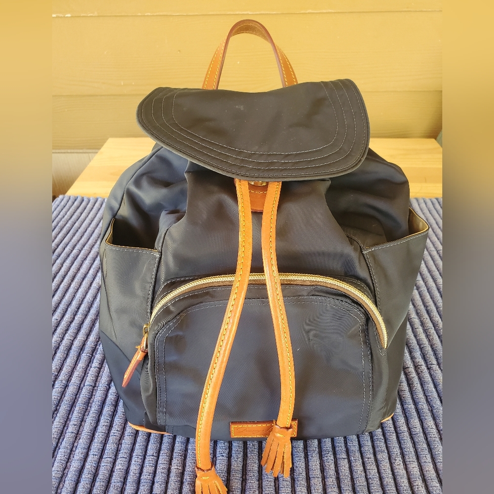 Dooney & Bourke nylon drawstring large backpack